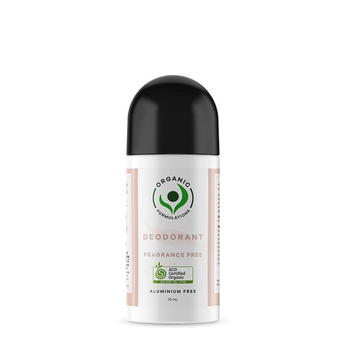 Organic Formulations-Fragrance Free Deodorant 70ML