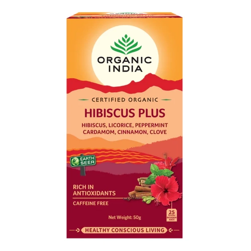 Organic India-Hibiscus Plus 25 Tea Bags