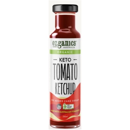 Ozganics Australia-Organic Keto Tomato Ketchup 250ML