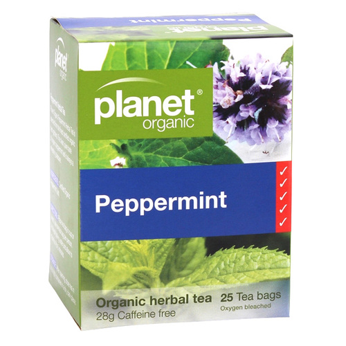 Planet Organic-Peppermint 25 Tea Bags