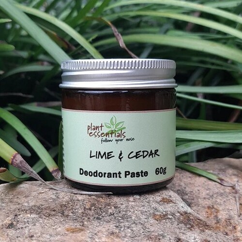 Plant Essentials-Lime & Cedar Deodorant Paste 60g