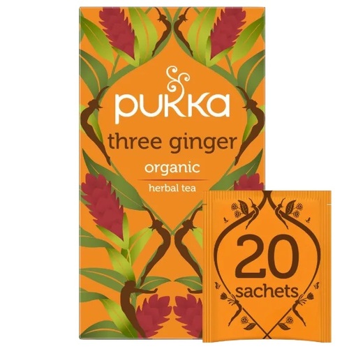 Pukka-Three Ginger Herbal Tea Sachets