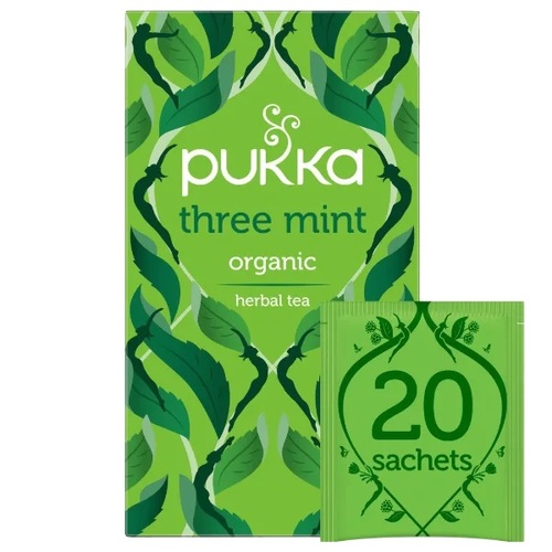 Pukka-Three Mint Herbal Tea Sachets