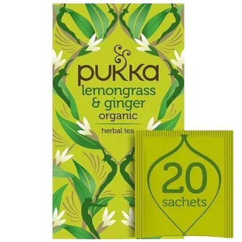 Pukka-Lemongrass & Ginger Herbal Tea Sachets
