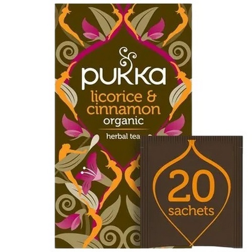 Pukka-Licorice & Cinnamon Herbal Tea Sachets