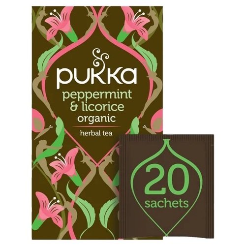 Pukka-Licorice & Pepperment Herbal Tea Sachets