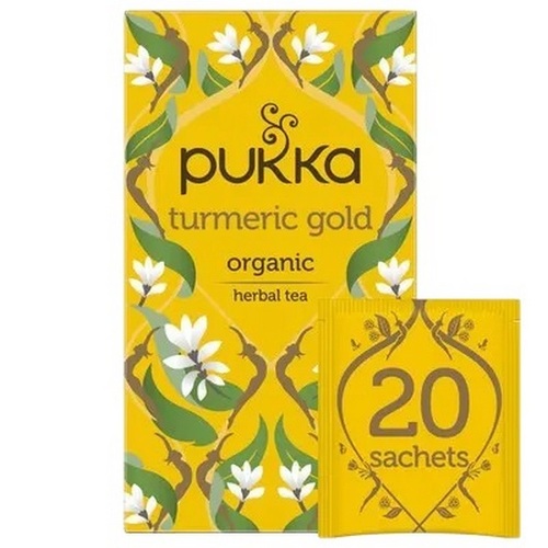Pukka-Turmeric Gold Herbal Tea Sachets
