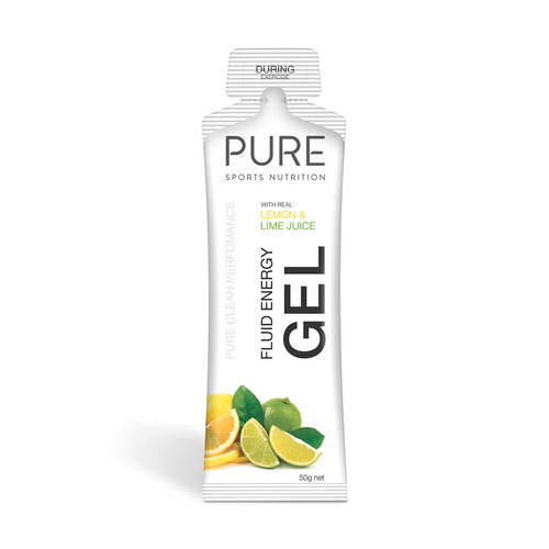 Pure Sports Nutrition-PURE Fluid Energy Gel Lemon Lime 50G