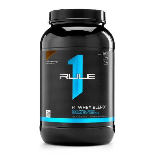 RULE 1-R1 Whey Blend Chocolate Fudge 2LB
