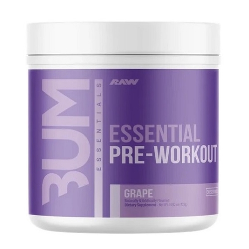 Raw Nutrition-Essential Pre Workout Grape 30 Serve