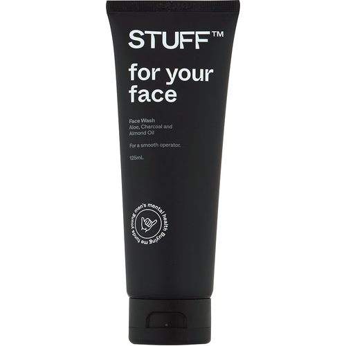 STUFF-Face Wash Aloe, Charcoal and Almond Oil 125ML
