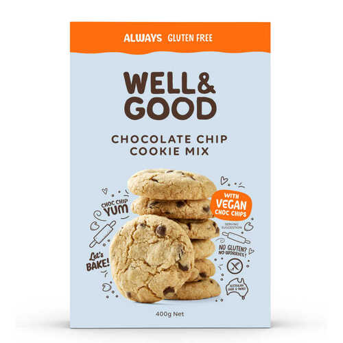 Well & Good-GF Choc Chip Cookie Mix 400G