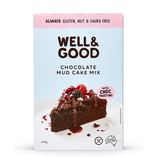 Well & Good-GF Chocolate Mud Cake Mix 475G