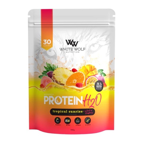 White Wolf Nutrition-Protein H2O Water Tropical Sunrise 705G